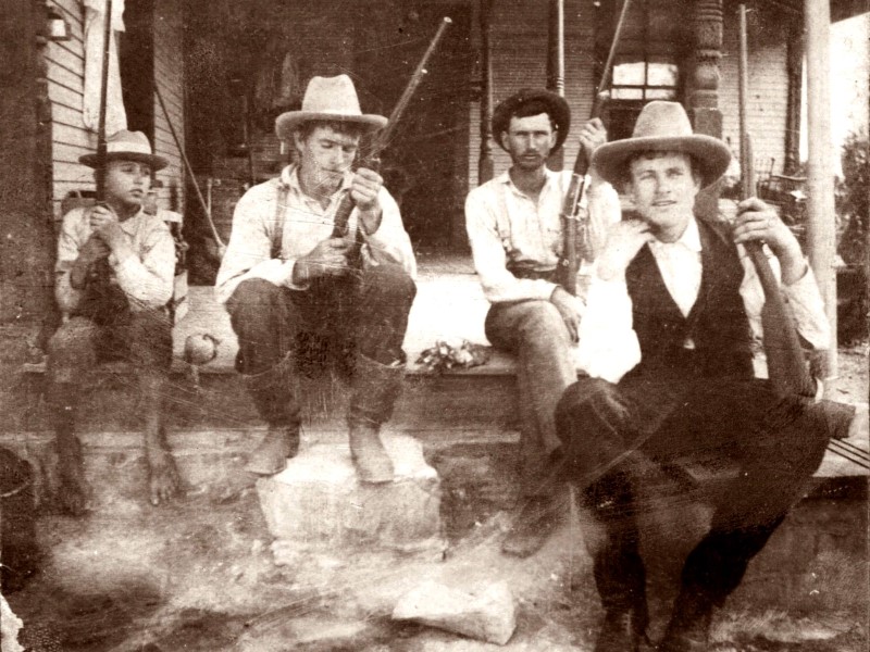 A. J. Fuchs and riflemen, c. 1902 A. J. Fuchs and riflemen, c. 1902